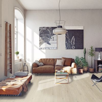 wood look laminate flooring in a Steinbach living room